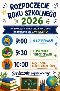 Rozpoczęcie roku szkolnego 2026/2027